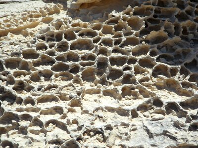 Washed out erosion sand stone