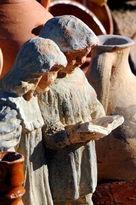 Terracotta children flea market photo