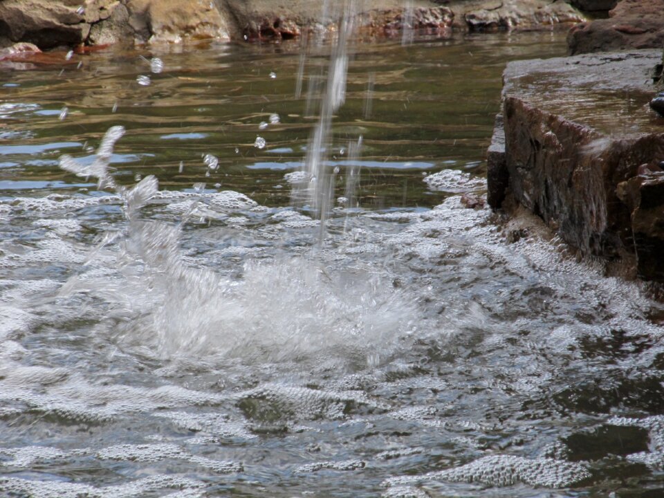 Liquid flow waterfall photo