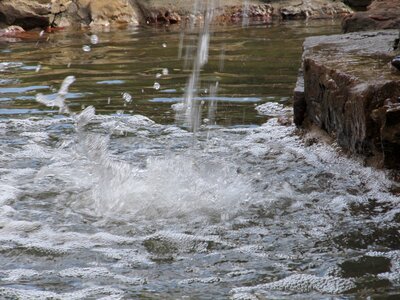 Liquid flow waterfall photo