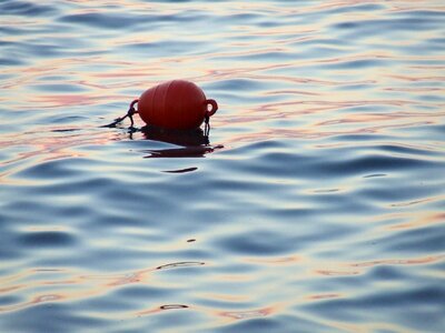 Water orange float photo