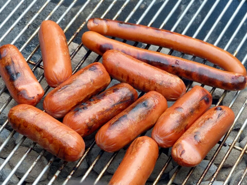Grill campfire grill sausage