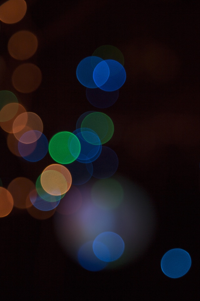 Night bokeh black