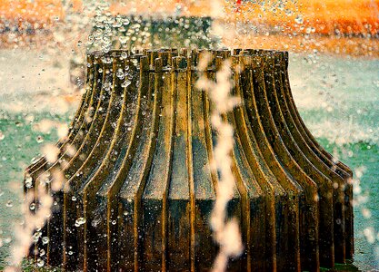 Fountain water gargoyle photo