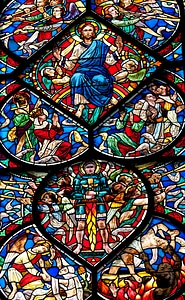Colorful glass christianity photo