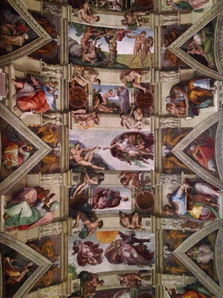 Sistine chapel miguel angelo ceiling