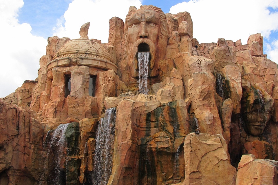 Waterfall fantasy world fantasy