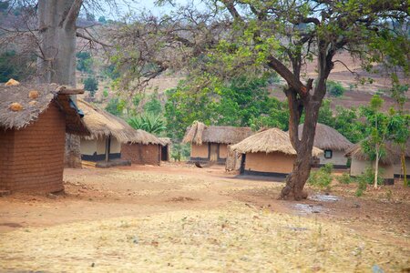 Huts homes thatched