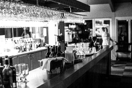 Glass party restaurant