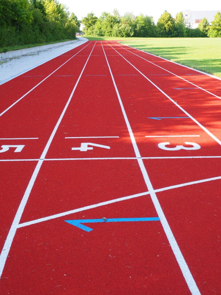 Numbers tartan track runway