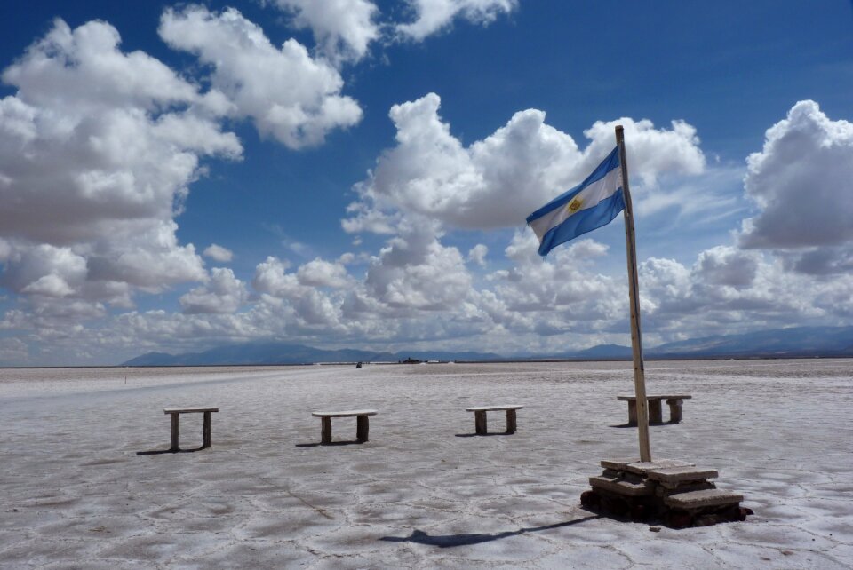 Salt lake landscape scenery