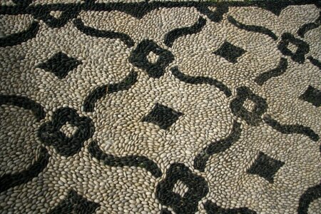 Mosaic floor tiles photo