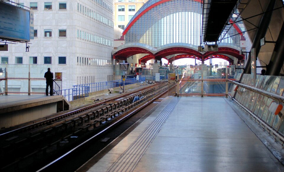 Waiting railway line london