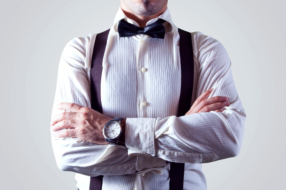Bow tie suspender appareal