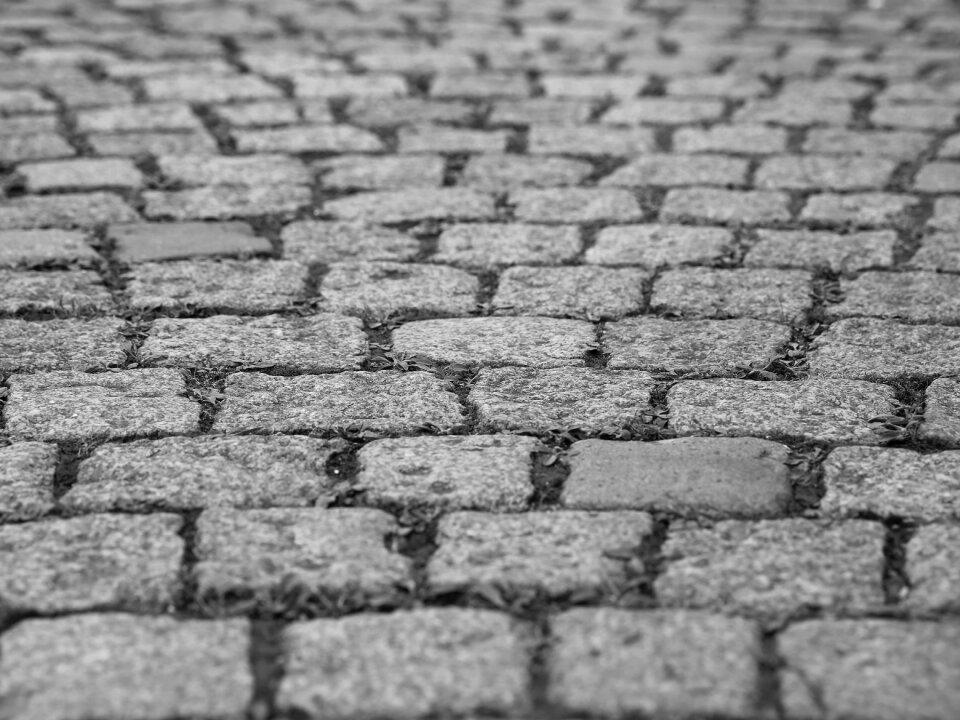 Texture stone road