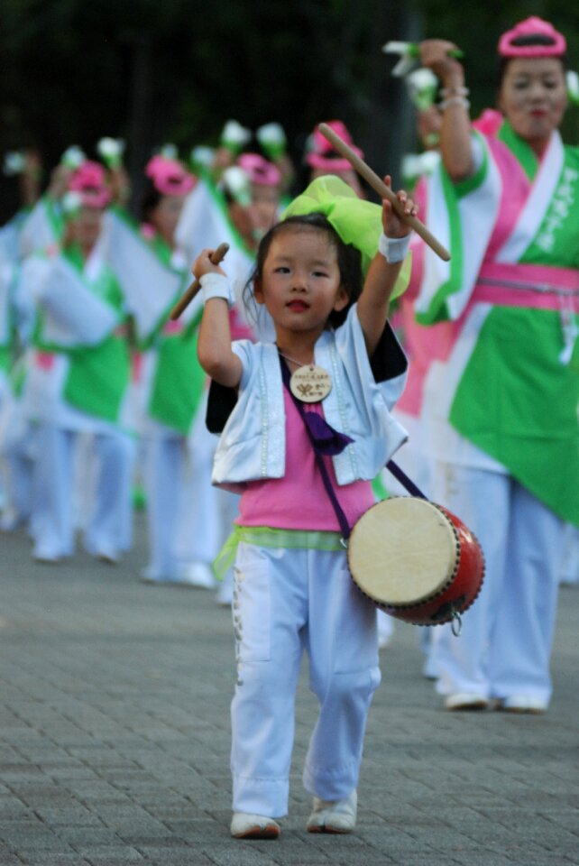 Yosakoi beating drum