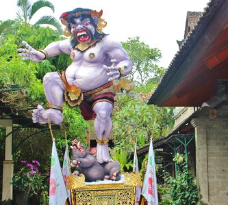 Indonesian ubud sculpture photo
