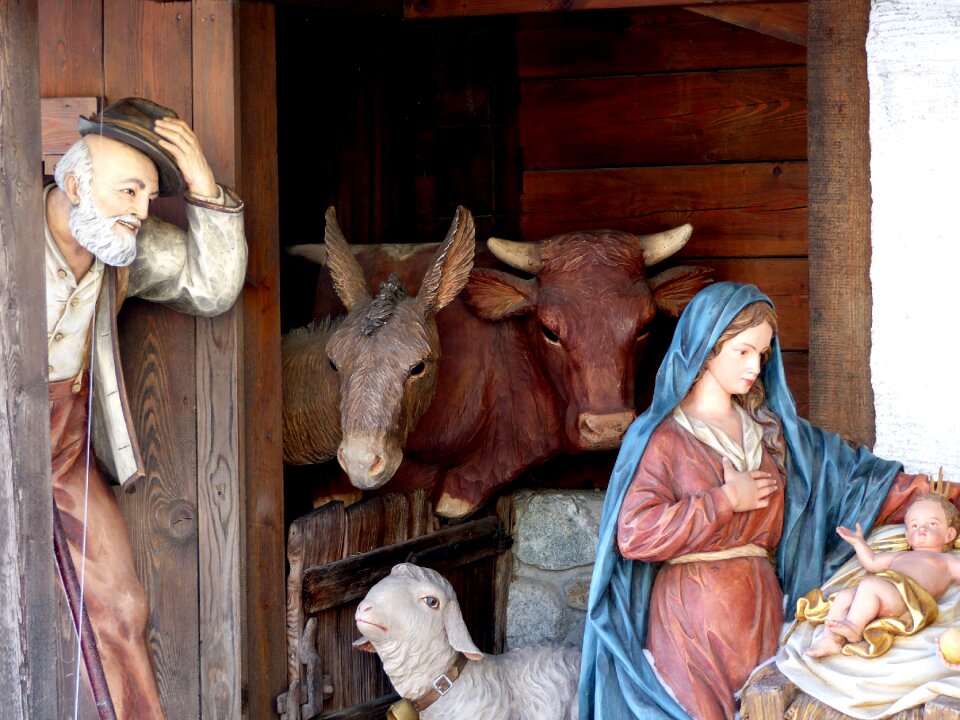 Uttendorf christmas nativity scene
