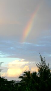 Atmosphere cumulus rainbow colors