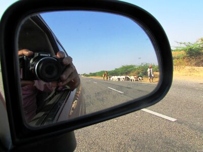 Camera reflection automobile photo