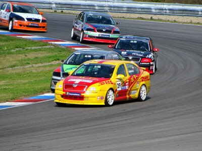Driving vehicles racing photo