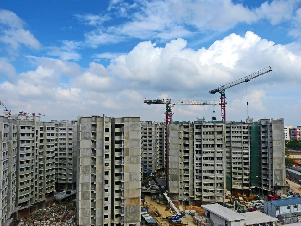Architecture building heavy equipment