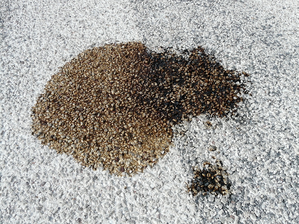 Asphalt pollution dirty