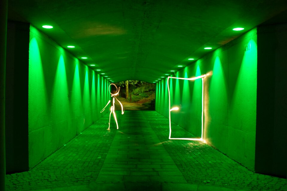 Gang door lightwirting