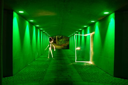 Gang door lightwirting