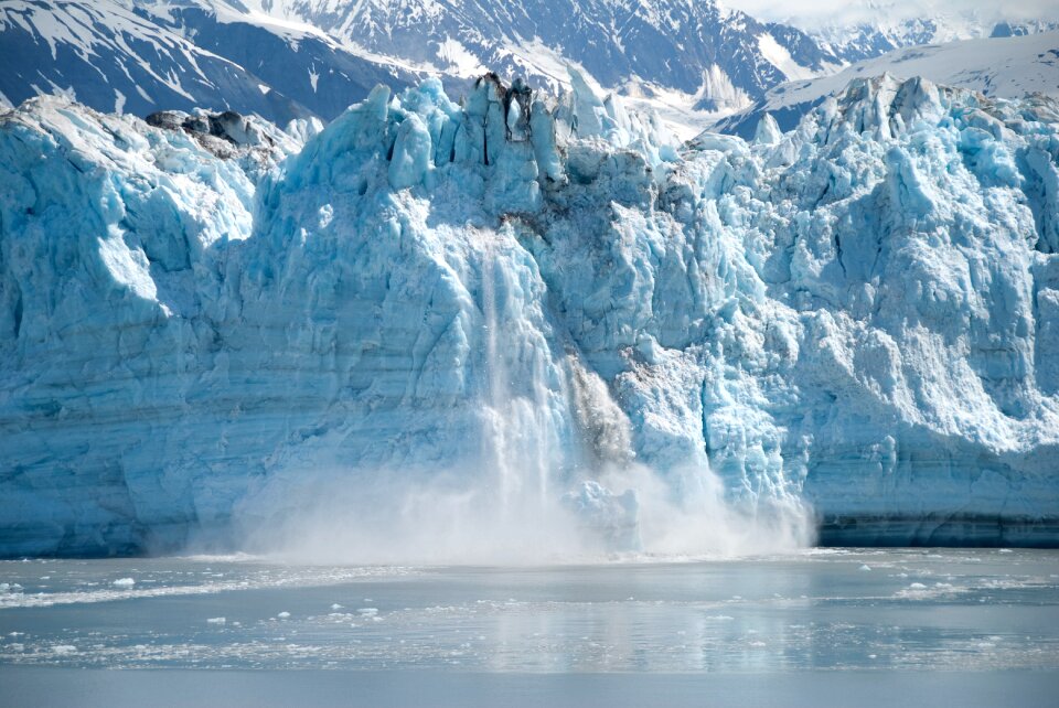 Glacier ice calving