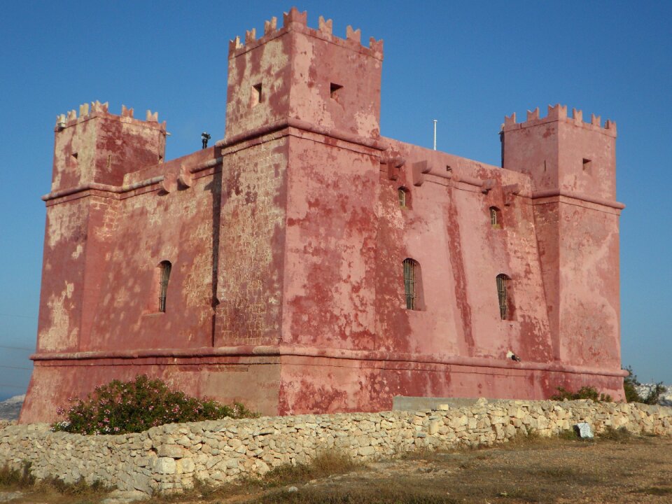 Red tower malta fortress