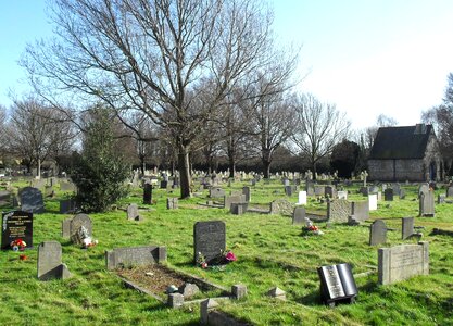 Headstones tombstones graves photo