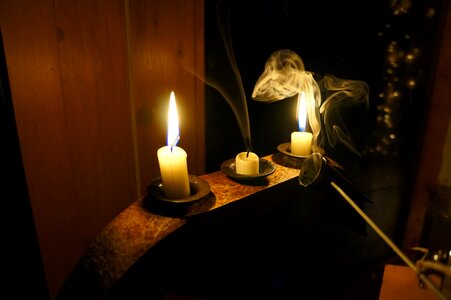 Flame smoke night