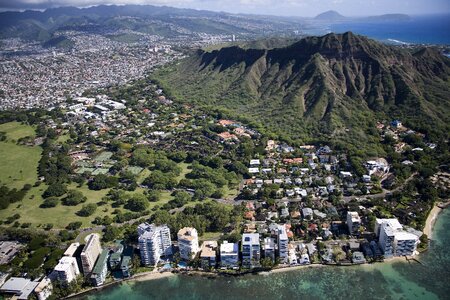 Oahu usa aerial view photo
