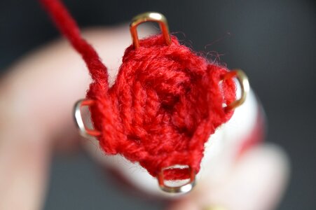 Cat's cradle knit hose photo