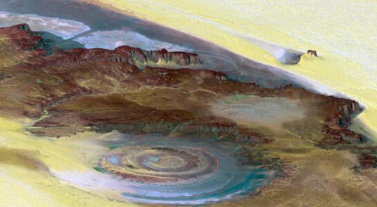 Guelb he richat richat structure eye of africa