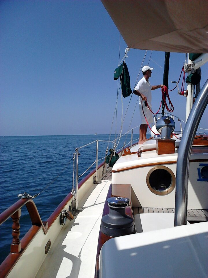 Summer calm sea blue