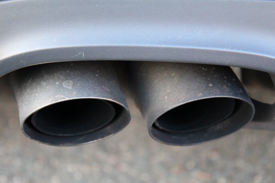 Exhaust gases car exhaust fumes pollution