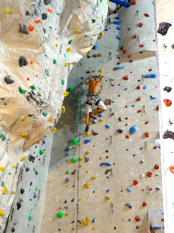 Climbing holds climber backup