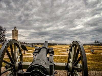 Cannon landscape civil war photo