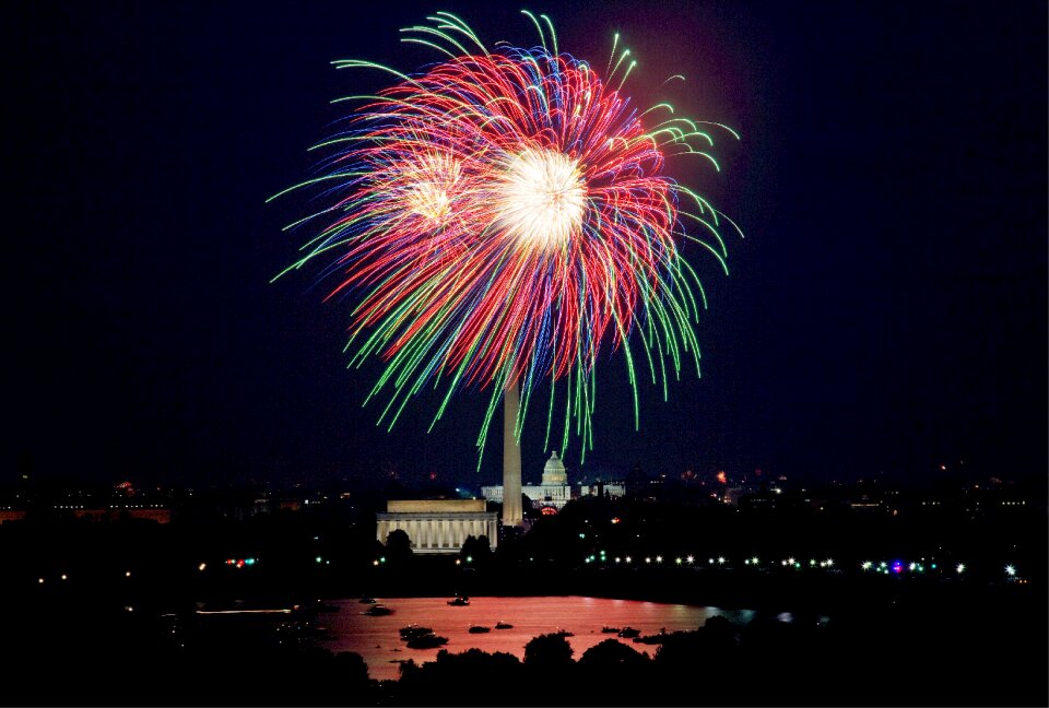 National mall washington dc night