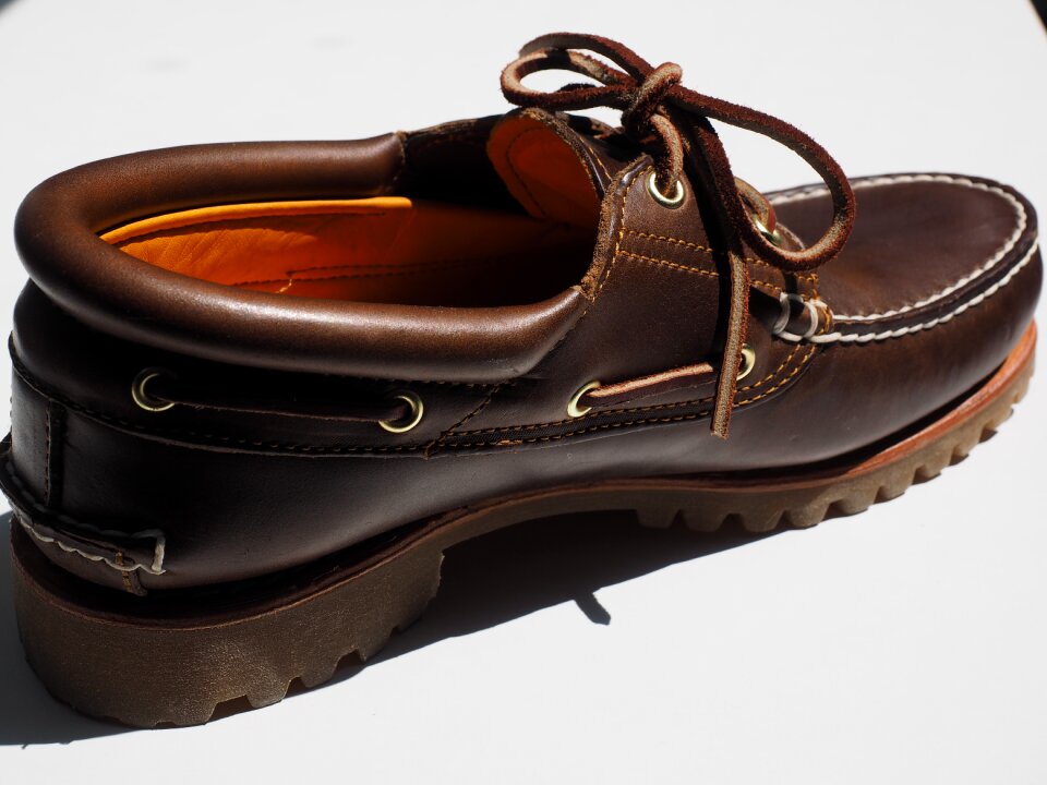 Leather shoelace timberland