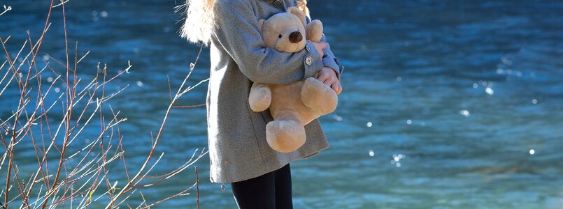 Teddy bear cute water photo