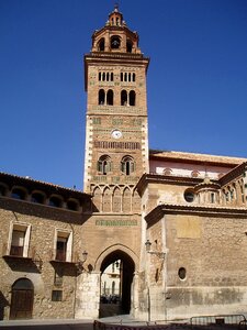 Church clock santa maría de teruel clock tower photo