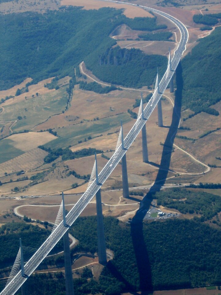Millau plane view france
