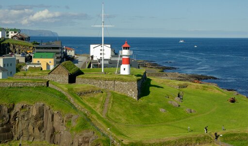 Port lighthouse cliff photo