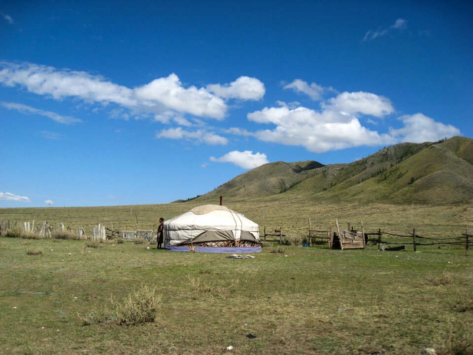 Yurt mongolia steppe photo