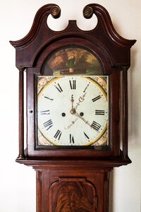 Roman numerals wood time photo
