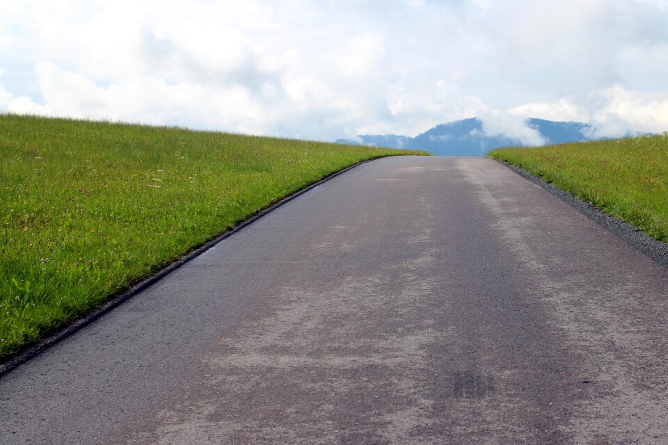 Wide asphalt nature