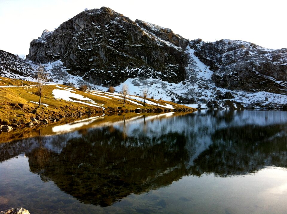 Snow mountain winter
